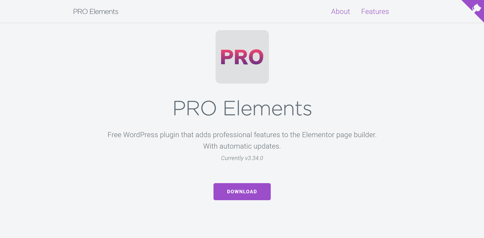 Página Pro Elements